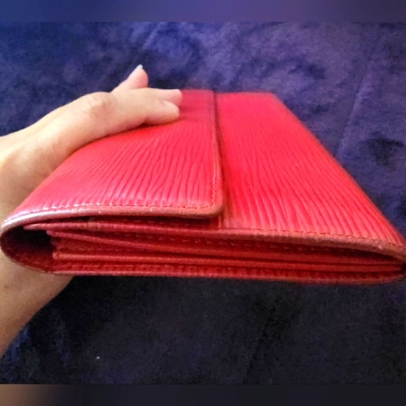 Authentic Louis Vuitton Red EPI Wallet - Picture 8 of 15